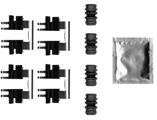 Accessory Kit, disc brake pad TEXTAR 82550800)