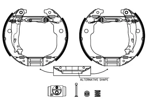 Brake Shoe Set TEXTAR 84067201)
