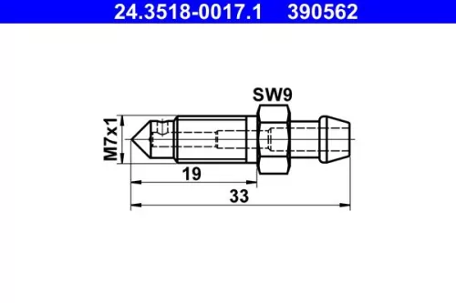 Breather Screw/Valve ATE 24.3518-0017.1)