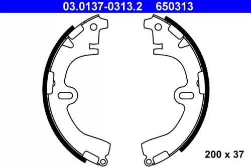 Brake Shoe Set ATE 03.0137-0313.2)