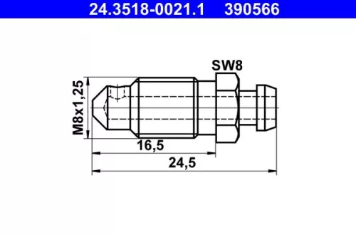 Breather Screw/Valve ATE 24.3518-0021.1)