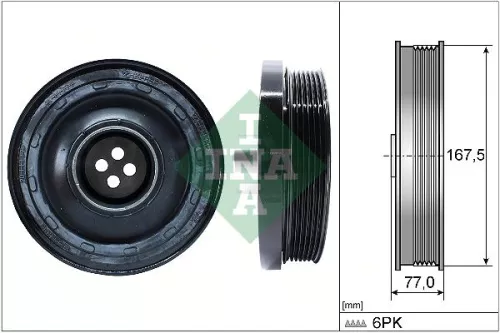 Belt Pulley, crankshaft Schaeffler INA 544 0137 10)