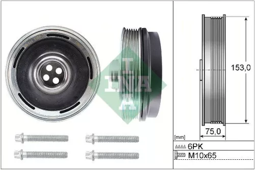 Belt Pulley Set, crankshaft Schaeffler INA 544 0169 20)
