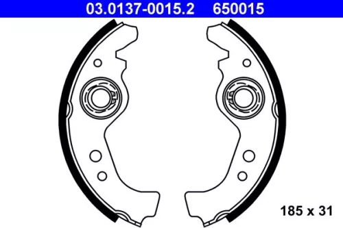 Brake Shoe Set ATE 03.0137-0015.2)