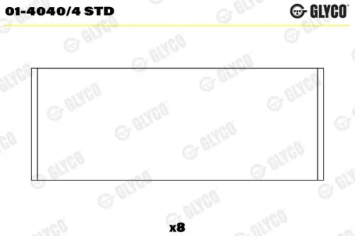 Connecting Rod Bearing GLYCO 01-4040/4 STD)