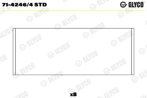 Connecting Rod Bearing GLYCO 71-4246/4 STD)