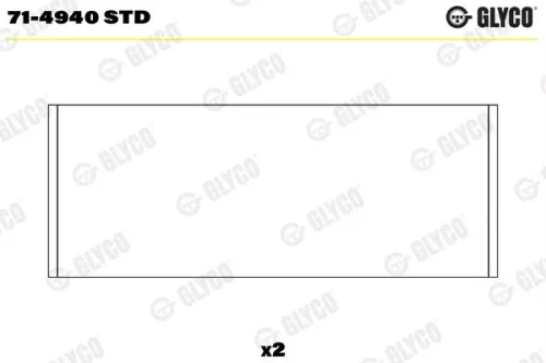 Connecting Rod Bearing GLYCO 71-4940 STD)