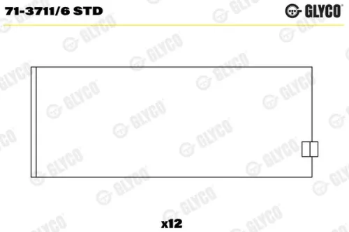 Connecting Rod Bearing GLYCO 71-3711/6 STD)