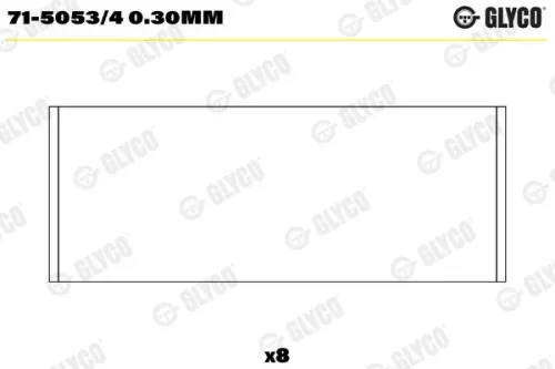 Connecting Rod Bearing GLYCO 71-5053/4 0.30mm)