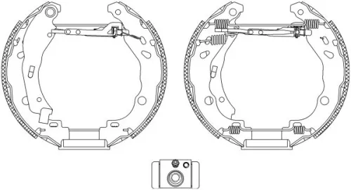 Brake Shoe Set TEXTAR 84077200)