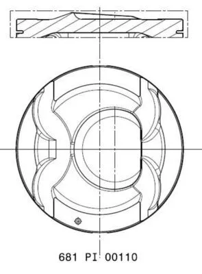 Piston MAHLE 681 PI 00110 002)