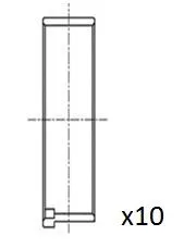 Connecting Rod Bearing FAI AutoParts BB2075-STD)