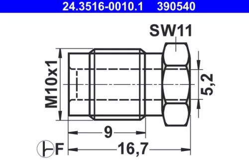Union Bolt ATE 24.3516-0010.1)