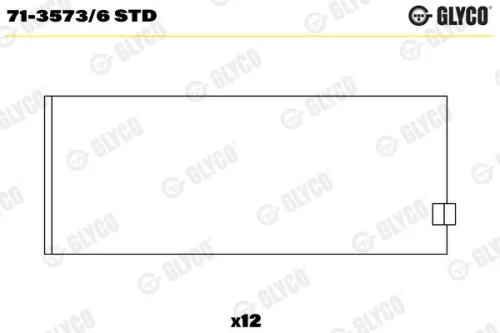 Connecting Rod Bearing GLYCO 71-3573/6 STD)