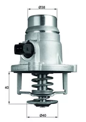 Thermostat, coolant MAHLE TM 27 101)