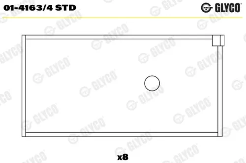 Connecting Rod Bearing GLYCO 01-4163/4 STD)