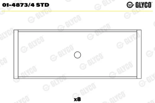 Connecting Rod Bearing GLYCO 01-4873/4 STD)