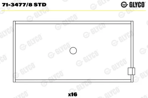 Connecting Rod Bearing GLYCO 71-3477/8 STD)