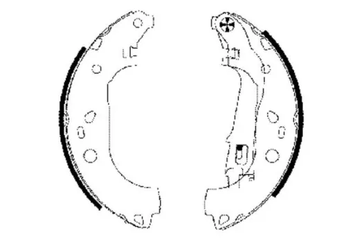 Brake Shoe Set TEXTAR 91062000)
