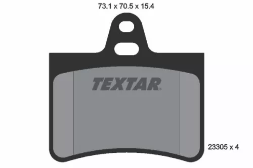 Brake Pad Set, disc brake TEXTAR 2330501)