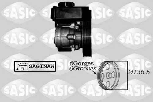 Hydraulic Pump, steering SASIC 7070007)