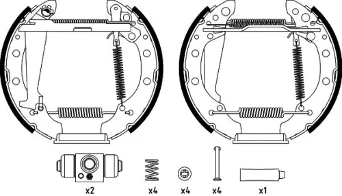 Brake Shoe Set TEXTAR 84044710)