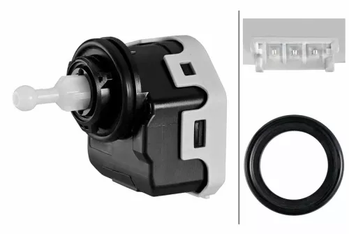 Actuator, headlight levelling HELLA 6NM 007 878-041)