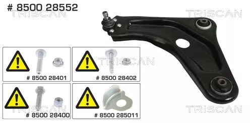 Control/Trailing Arm, wheel suspension TRISCAN 8500 28552)