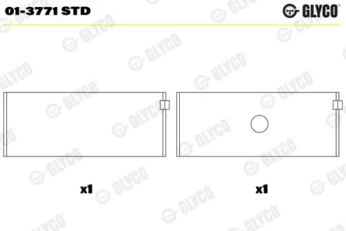 Connecting Rod Bearing GLYCO 01-3771 STD)