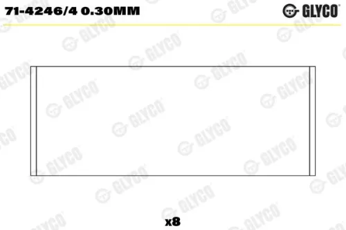 Connecting Rod Bearing GLYCO 71-4246/4 0.30mm)