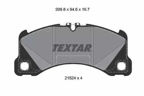 Brake Pad Set, disc brake TEXTAR 2152401)