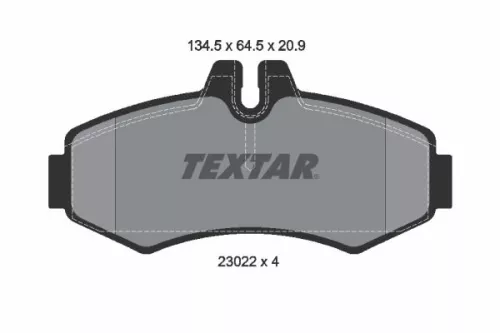 Brake Pad Set, disc brake TEXTAR 2302201)