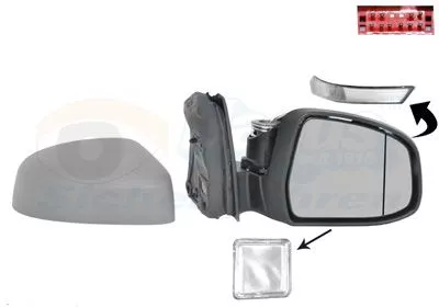 Exterior Mirror VAN WEZEL 1945828)