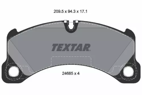 Brake Pad Set, disc brake TEXTAR 2468501)