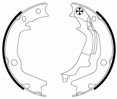 Brake Shoe Set, parking brake TEXTAR 91075400)