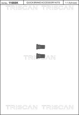 Screw Set, brake disc TRISCAN 8105 116007)