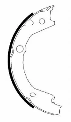 Brake Shoe Set, parking brake TEXTAR 91068500)