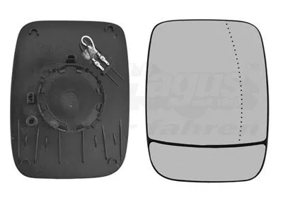 Mirror Glass, exterior mirror VAN WEZEL 3891838)
