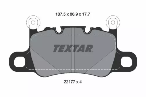 Brake Pad Set, disc brake TEXTAR 2217701)