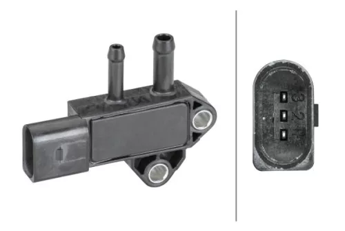 Sensor, exhaust pressure HELLA 6PP 009 409-361)