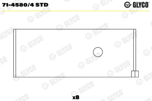 Connecting Rod Bearing GLYCO 71-4580/4 STD)