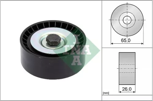 Deflection/Guide Pulley, V-ribbed belt Schaeffler INA 532 0916 10)