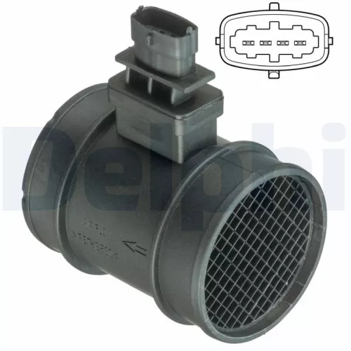 Mass Air Flow Sensor DELPHI AF10400-12B1)