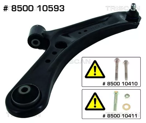 Control/Trailing Arm, wheel suspension TRISCAN 8500 10593)