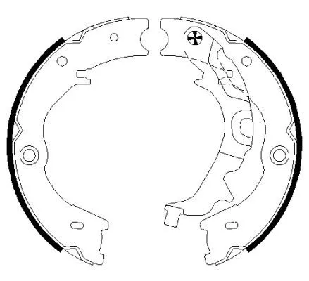 Brake Shoe Set, parking brake TEXTAR 91072700)