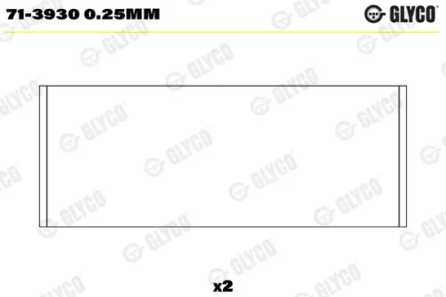 Connecting Rod Bearing GLYCO 71-3930 0.25mm)