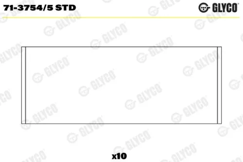 Connecting Rod Bearing GLYCO 71-3754/5 STD)