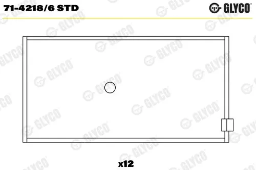 Connecting Rod Bearing GLYCO 71-4218/6 STD)