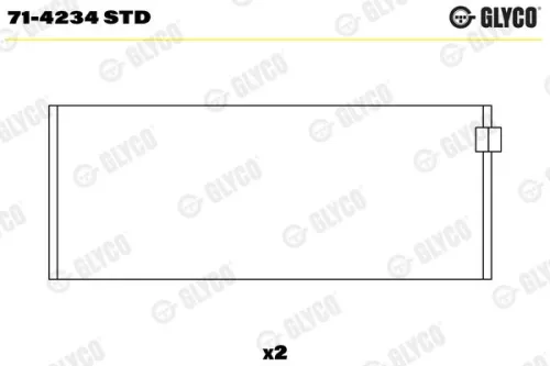 Connecting Rod Bearing GLYCO 71-4234 STD)