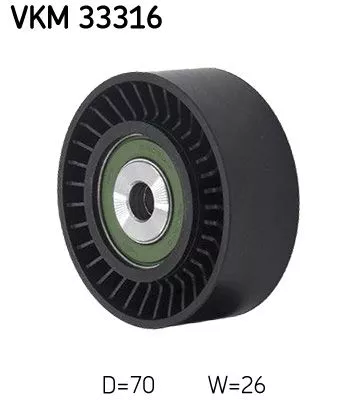 Deflection/Guide Pulley, V-ribbed belt SKF VKM 33316)